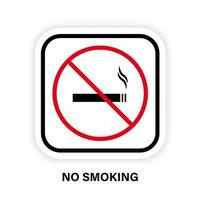 Verbotener Rauch Zigarette Silhouette Kreissymbol. Rauchtabak Nikotin Zigarettenverbot Symbol. isolierte Vektorillustration. vektor