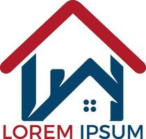 Logo-Design für Immobilien. Logo-Symbol oder Symbol für Immobilien oder Bauunternehmen. vektor