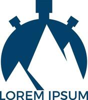 Mountain Bomb Vektor-Logo-Design. vektor