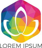 spa logo lotus wellness salon und business spa logo. Business Spa Logo Massage gesundes Design Template-Konzept. vektor