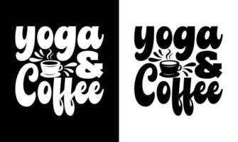 Kaffee-Zitat-T-Shirt-Design, Typografie vektor