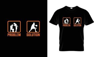 problem lösning basketboll t-shirt design, basketboll t-shirt slogan och kläder design, basketboll typografi, basketboll vektor, basketboll illustration vektor