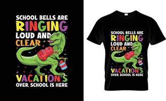 först dag av skola t-shirt design, först dag av skola t-shirt slogan och kläder design, först dag av skola typografi, först dag av skola vektor, först dag av skola illustration vektor