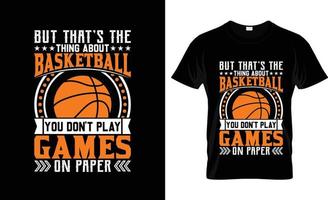 Basketball-T-Shirt-Design, Basketball-T-Shirt-Slogan und Bekleidungsdesign, Basketball-Typografie, Basketball-Vektor, Basketball-Illustration vektor