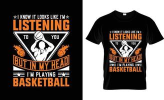 Basketball-T-Shirt-Design, Basketball-T-Shirt-Slogan und Bekleidungsdesign, Basketball-Typografie, Basketball-Vektor, Basketball-Illustration vektor