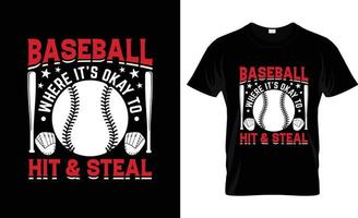 Baseball-T-Shirt-Design, Baseball-T-Shirt-Slogan und Bekleidungsdesign, Baseball-Typografie, Baseball-Vektor, Baseball-Illustration vektor