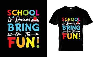 erster Schultag T-Shirt-Design, erster Schultag T-Shirt-Slogan und Bekleidungsdesign, erster Schultag Typografie, erster Schultag Vektor, erster Schultag Illustration vektor