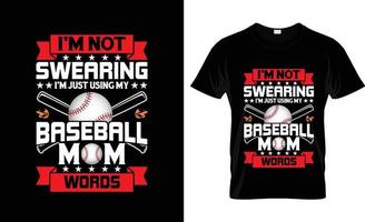 Baseball-T-Shirt-Design, Baseball-T-Shirt-Slogan und Bekleidungsdesign, Baseball-Typografie, Baseball-Vektor, Baseball-Illustration vektor