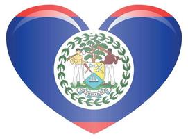 Flagge von Belize. genaue Abmessungen, Elementproportionen und Farben vektor