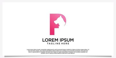 sällskapsdjur logotyp design mall sällskapsdjur ikon enkel begrepp premie vektor