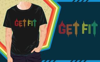 gym t -shirt design vektor