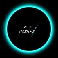 mörk mörkblå abstrakt cirkel teknologibakgrund vektor