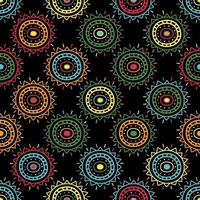Mandala abstrakte Vektor ethnische Kunst. dekoratives dekoratives nahtloses Muster