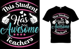 detta studerande har grymt bra lärarens t-shirt hög kvalitet är en unik design. vektor