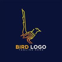 modern fågel teknologi logotyp design för företag företag varumärke vektor