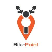 bike space logo, location creative map, modern, vektor, illustration, romanarts49 vektor