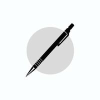 flaches Design Vektor-Kugelschreiber-Symbol
