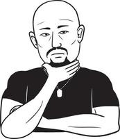 cartoon männer niedlich kawaii anime chibi anime illustration clipart charakter vektor