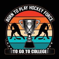 Hockey-T-Shirt-Design-Vektor vektor