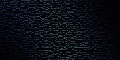 dunkelblauer Vektorhintergrund mit trockenen Linien. vektor