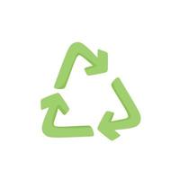 umweltfreundliches Recycling. Vektor-Cartoon-Illustration. vektor