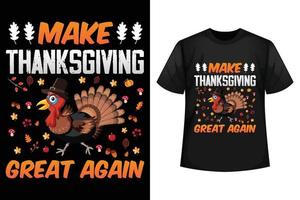 göra tacksägelse bra om igen - tacksägelse t-shirt design mall vektor