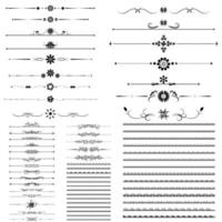 Teiler- und Grenzvektor-Designkollektion vektor