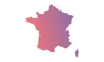 Frankreich-Hintergrund mit Farbverlauf vektor