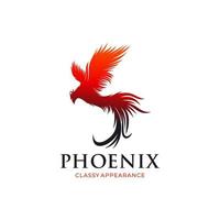 Entwurfsvorlage für das Feuer-Phönix-Logo vektor