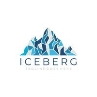 isberg logotyp design vektor illustration