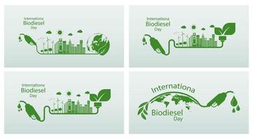 internationell biodieseldag vektor