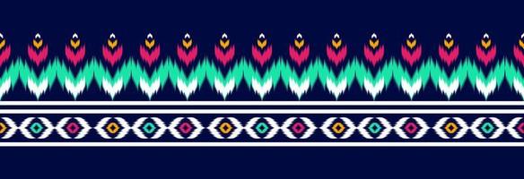 gräns etnisk ikat mönster konst. folk broderi, och mexikansk stil. aztec geometrisk prydnad skriva ut. vektor