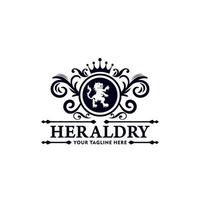 heraldik logotyp samling vektor mall
