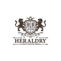 heraldik logotyp samling vektor mall