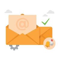 Newsletter abonnieren. Online-Marketing und Business. Melden Sie sich für die Versendung von Illustrationen an. vektor