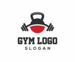 kondition och Gym logotyp design med använder sig av barb ikon vektor mall