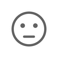 Kein Kommentar Emoji-Symbol. perfekt für Website- oder Social-Media-Anwendungen. Vektorzeichen und -symbol vektor