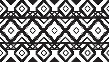 geometrisk etnisk mönster sömlös för bakgrund eller tapet. vektor illustration. design för matta, omslag, tyg, textil- och Mer. svart och vit