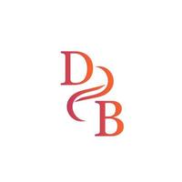 db orange Färg logotyp design för din företag vektor