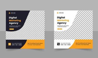 digitale Marketingagentur Social Media Ads Banner Design für Werbung vektor