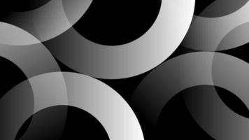 abstrakter Schwarzweiss-Musterkreishintergrund vektor