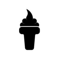 Eis Symbol Vektor. Symbol für kaltes und süßes Essen vektor