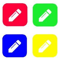 bloggar, komponera, penna ikon vektor bild uppsättning. med färgrik. lämplig för använda sig av på webb appar, mobil appar och skriva ut media.