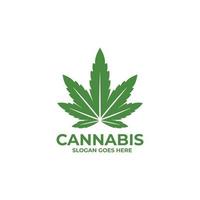 cannabis logotyp design vektor. cannabis blad vektor