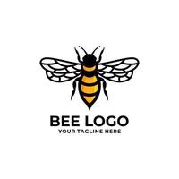 bee logotyp design vektor