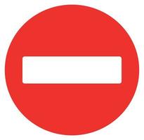 Verbot Verkehrszeichen Vektordesign vektor