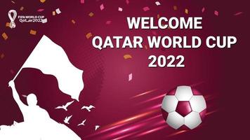 Vorlage für das Katar-Fußballturnier 2022 vektor