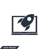 utveckling ikon logotyp vektor illustration. programvara utveckling symbol mall för grafisk och webb design samling