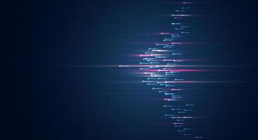blaulichtstreifen, faseroptik, geschwindigkeitsleitung, futuristischer hintergrund für drahtlose datenübertragung mit 5g- oder 6g-technologie, highspeed-internet in abstrakt. Internet-Netzwerk-Konzept. Vektordesign vektor