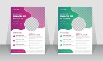 modernes, kreatives Corporate-Business-Flyer-Layout-Vorlagendesign im A4-Format, vektor